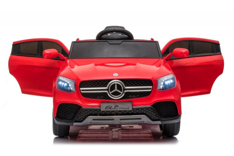 Children's electric car Mercedes GLC coupé red/red