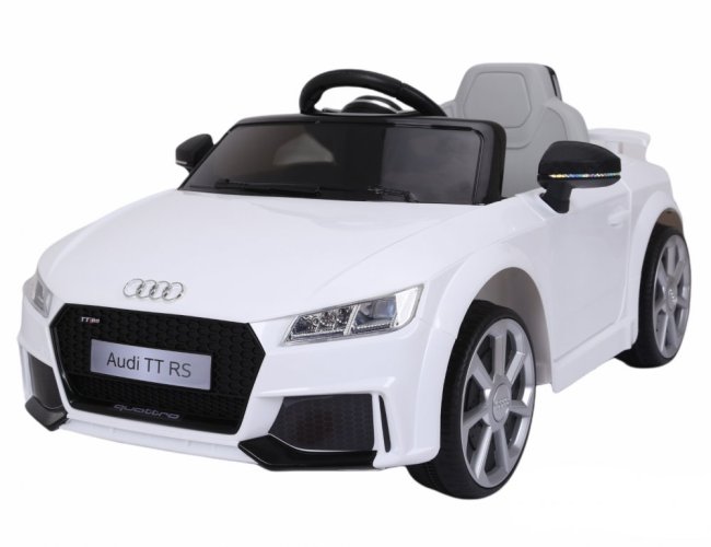 Coche eléctrico infantil Audi TT RS blanco