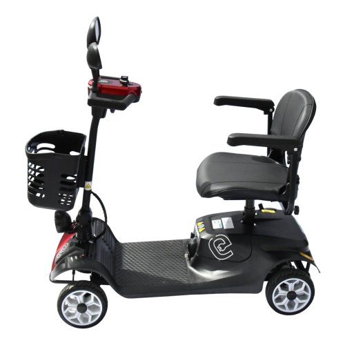 Elektrický štvorkolesový vozík RACCEWAY® SOLID, vínový