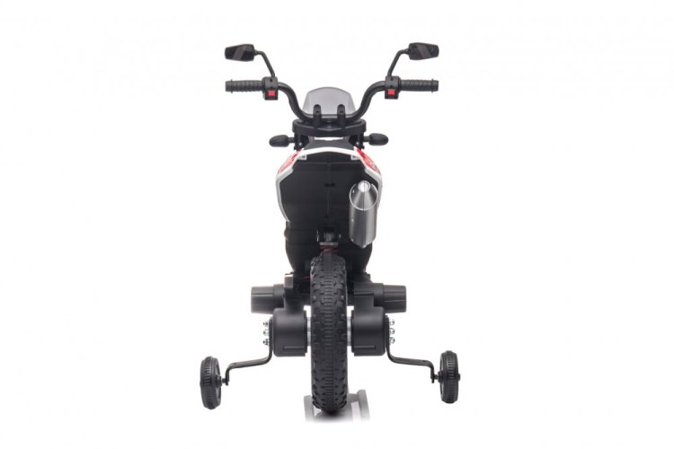 Moto eléctrica infantil Aprilia RX125 blanca