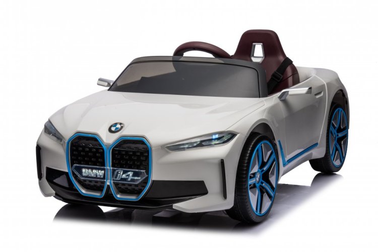Coche eléctrico infantil BMW i4 blanco