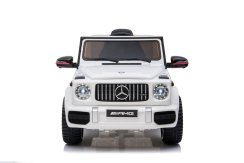 Coche eléctrico infantil Mercedes G63 AMG blanco