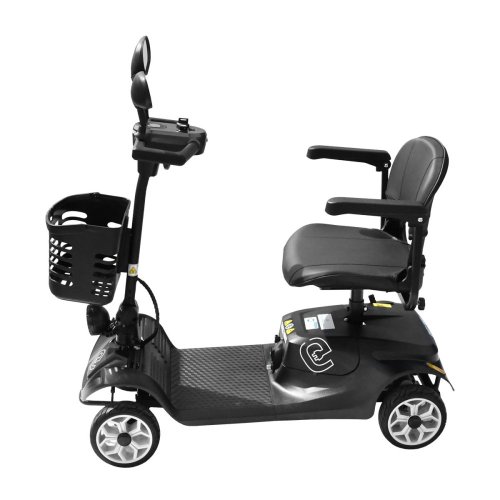 Elektrický štvorkolesový vozík RACCEWAY® SOLID, čierny