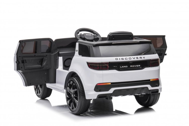 Coche eléctrico infantil Land Rover Discovery Sport blanco/blanco