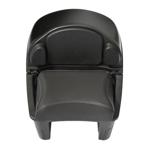 Rear case with saddle and carrier for electric scooter RACCEWAY® PAŘEZ, black Rear case with saddle and carrier for electric scooter RACCEWAY® PAŘEZ, black