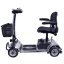 Electric four-wheeled cart RACCEWAY® SPLIT, silver