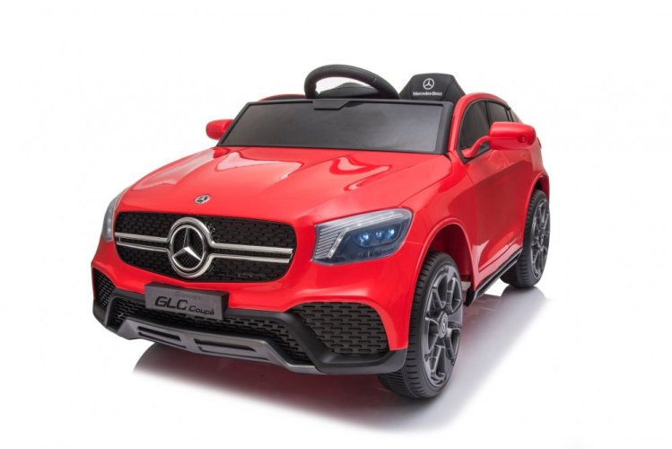 Children's electric car Mercedes GLC coupé red/red