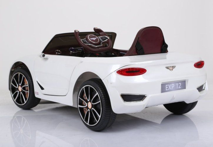Coche eléctrico infantil Bentley EXP 12 blanco