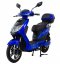 Electro scooter RACCEWAY® E-FICHTL®, blue-glossy with 12Ah battery