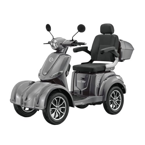 Elektrický štvorkolesový vozík RACCEWAY® STRADA LITE, sivý