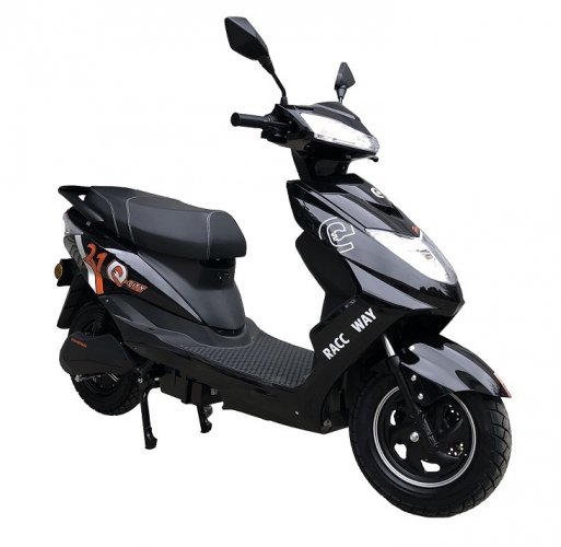 Electro scooter RACCEWAY® CITY 21, black + Rear carrier gratis