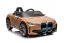 Coche eléctrico infantil BMW i4 amarillo