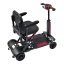 Electric four-wheeled cart RACCEWAY® FOLD, burgundy