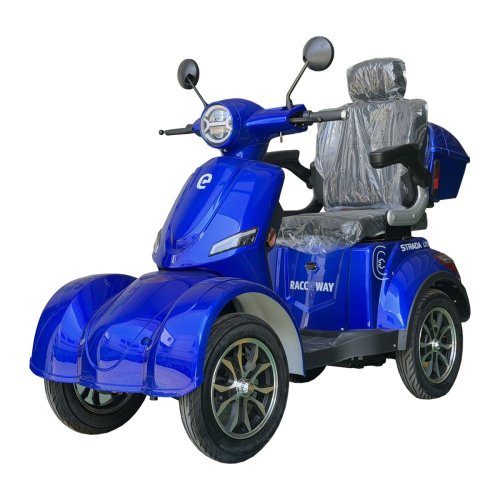 Elektrický štvorkolesový vozík RACCEWAY® STRADA LITE, modrý
