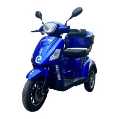Vehículo eléctrico de tres ruedas RACCEWAY® VIA LITE, azul
