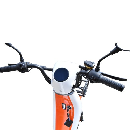 Elektroskúter RACCEWAY® E-BABETA® II, bielo-oranžová