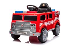 Coche eléctrico infantil bomberos Eljet rojo, Li-Ion