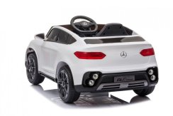 Coche eléctrico para niños Mercedes GLC coupé blanco/blanco