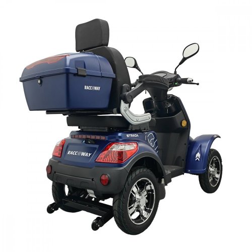 Elektrický čtyřkolový vozík RACCEWAY® STRADA ELECTRIC SCOOTER, modrý lesk