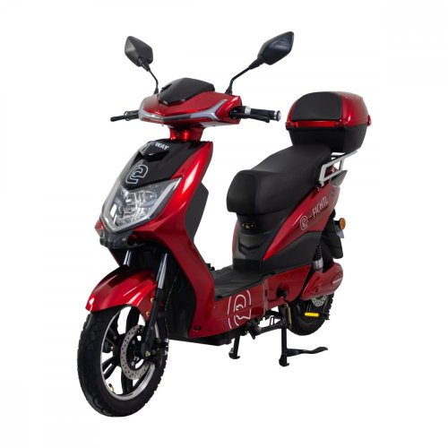 Electric scooter RACCEWAY® E-FICHTL®, glossy-red with 20Ah battery