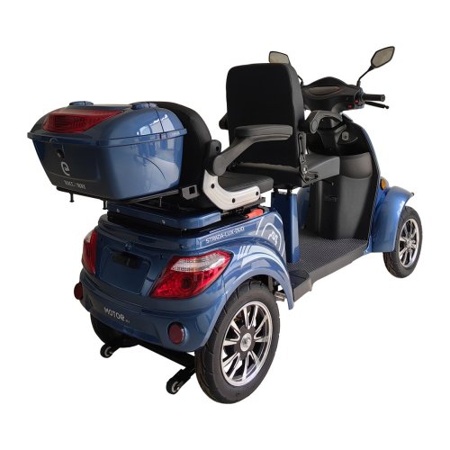 Elektrický štvorkolesový vozík RACCEWAY® STRADA LUX DUO, modrý