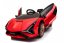 Coche eléctrico infantil Lamborghini Sian rojo/rojo
