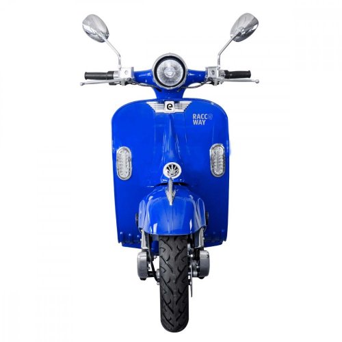 Electro scooter RACCEWAY® CENTURY E-RETRO, blue-glossy