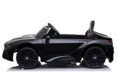Coche eléctrico para niños BMW i8 Coupé negro/negro