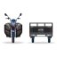 Three-wheeled cargo trolley RACCEWAY® KUTIL, gray