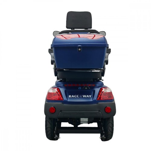Elektrický štvorkolesový vozík RACCEWAY® STRADA ELECTRIC SCOOTER, modrý lesk