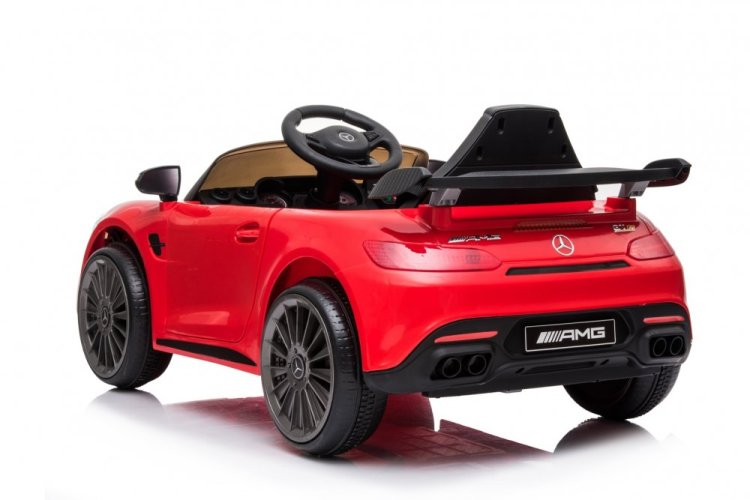 Coche eléctrico para niños Mercedes AMG GT rojo/rojo