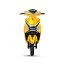 Electric scooter RACCEWAY® CITY 45, with driving licence, yellow