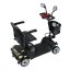 Electric four-wheeled cart RACCEWAY® SOLID, black