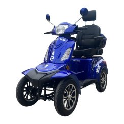 Vehículo eléctrico de cuatro ruedas RACCEWAY® STRADA LUX, azul