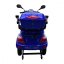 Electric three-wheel scooter RACCEWAY® VIA-MS09, blue-glossy