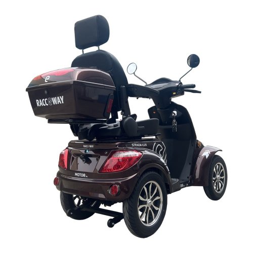 Elektrický čtyřkolový vozík RACCEWAY® STRADA LUX, coffee