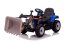 Tractor eléctrico para niños Eljet con cuchara de carga azul, Li-Ion