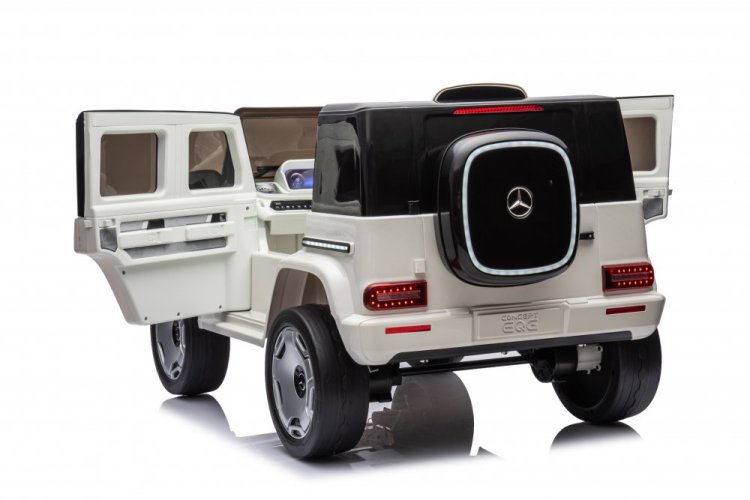 Coche eléctrico infantil Mercedes EQG blanco