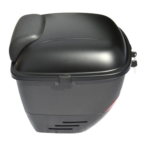 Rear case with carrier for electric scooter RACCEWAY® PAŘEZ, black