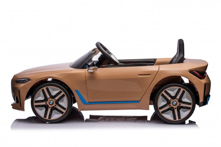 Coche eléctrico infantil BMW i4 amarillo