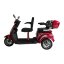 Električni tricikl RACCEWAY® VIA LUX DUO, crveni