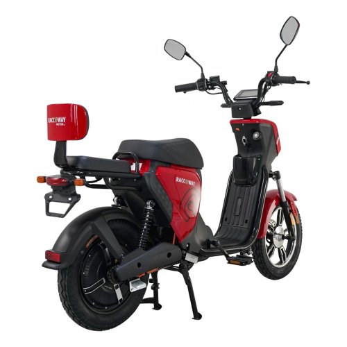 Electric scooter RACCEWAY® PAŘEZ 40, with license plate, red