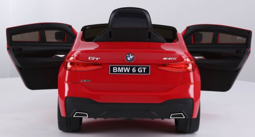Coche eléctrico para niños BMW 6GT rojo/rojo
