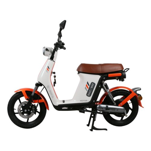 Elektrokolobežka RACCEWAY® E-BABETA® II, bielo-oranžová
