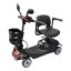 Electric four-wheeled cart RACCEWAY® SOLID, black