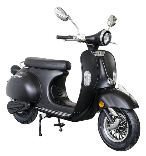 Elektroskúter RACCEWAY® CENTÚRY E-RETRO, čierny